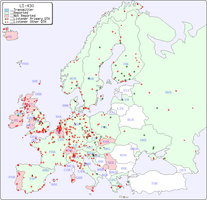 __European Reception Map for LI-430