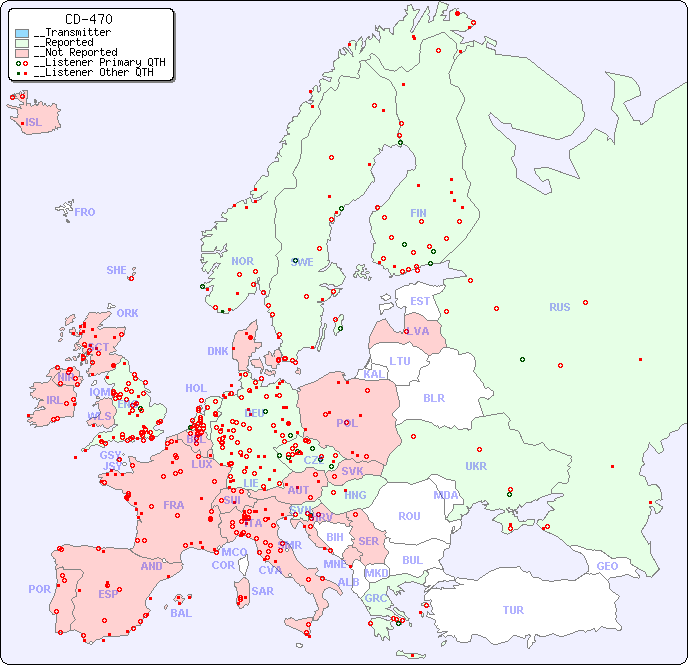 __European Reception Map for CD-470