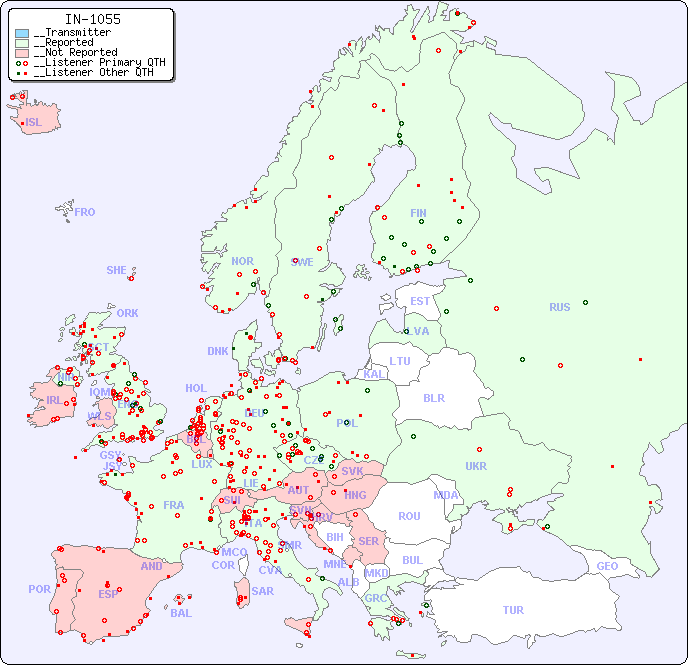 __European Reception Map for IN-1055