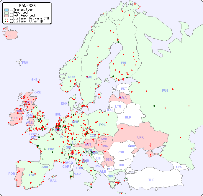 __European Reception Map for PAN-335