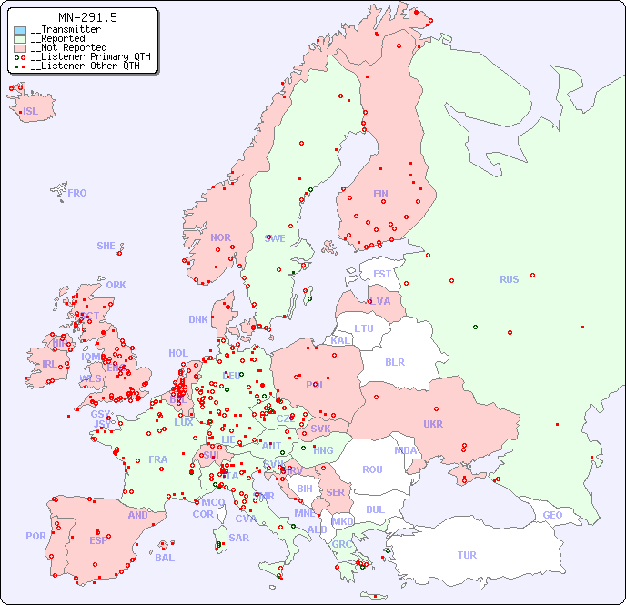 __European Reception Map for MN-291.5