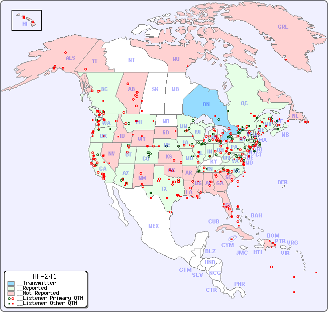 __North American Reception Map for HF-241