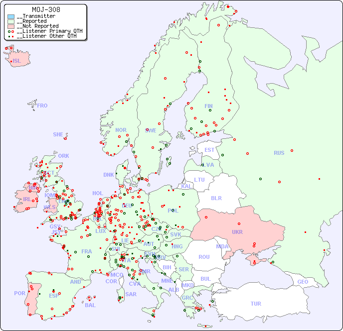 __European Reception Map for MOJ-308