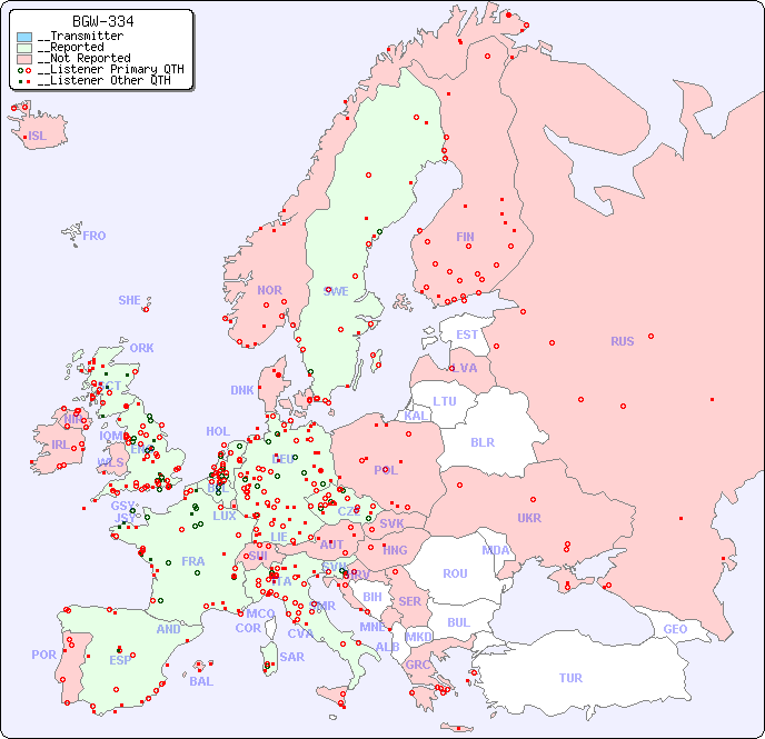 __European Reception Map for BGW-334