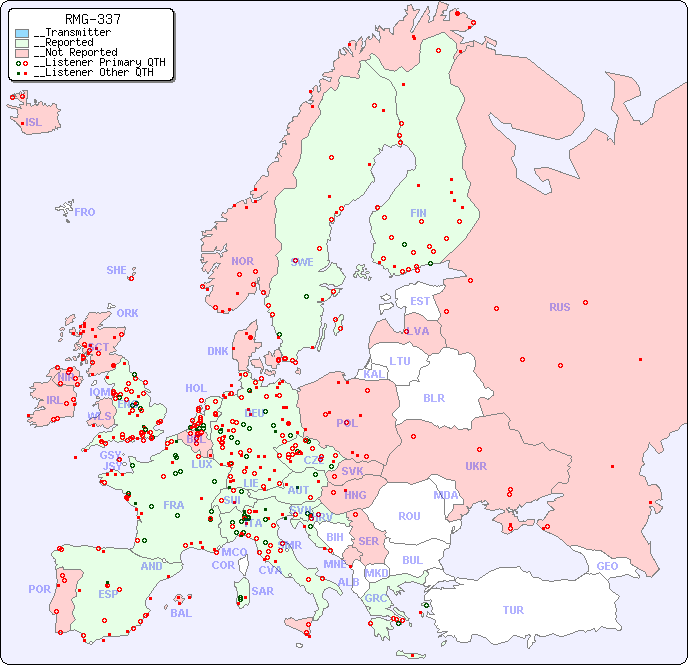 __European Reception Map for RMG-337