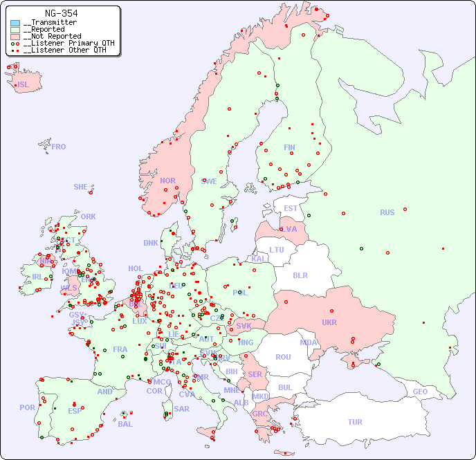 __European Reception Map for NG-354
