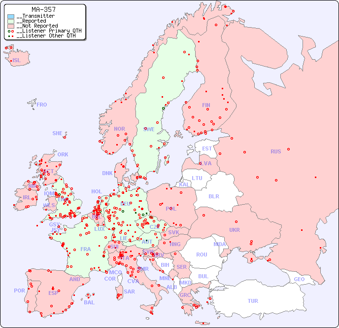 __European Reception Map for MA-357