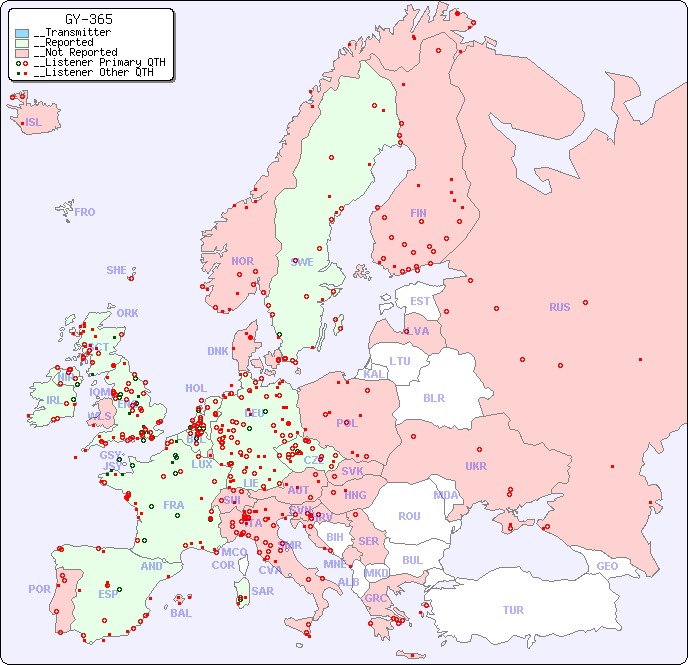 __European Reception Map for GY-365