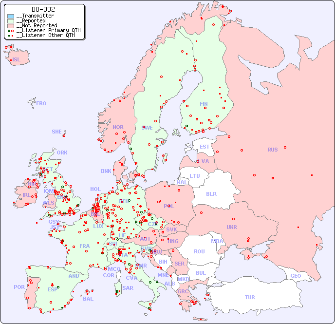 __European Reception Map for BO-392