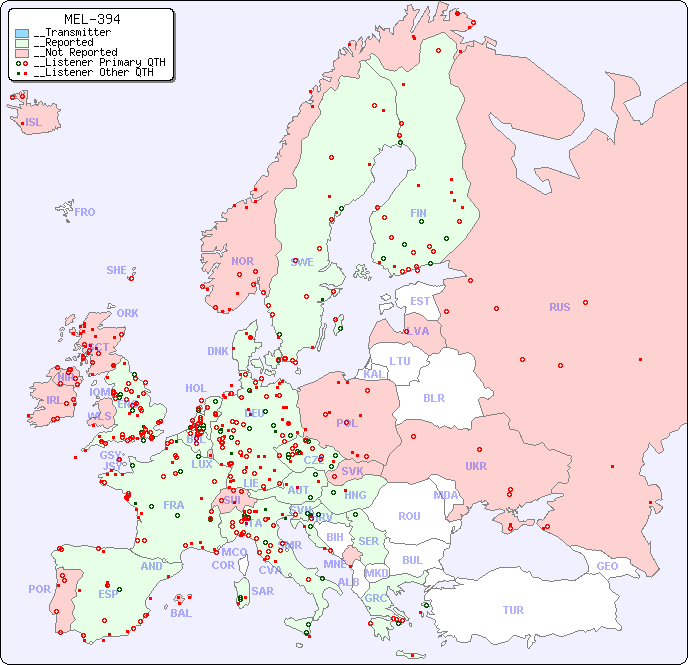 __European Reception Map for MEL-394