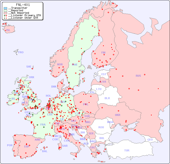 __European Reception Map for FNL-401