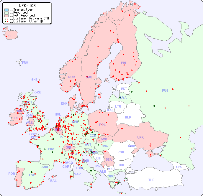 __European Reception Map for KEK-403