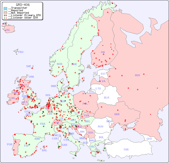 __European Reception Map for GRO-406