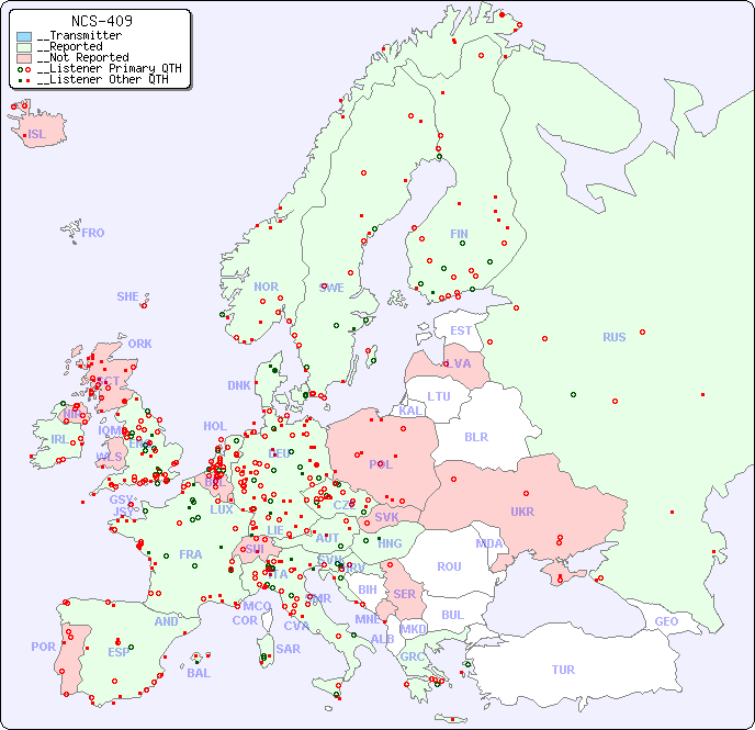 __European Reception Map for NCS-409