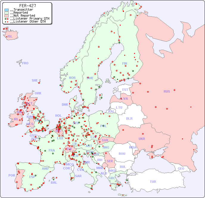 __European Reception Map for FER-427