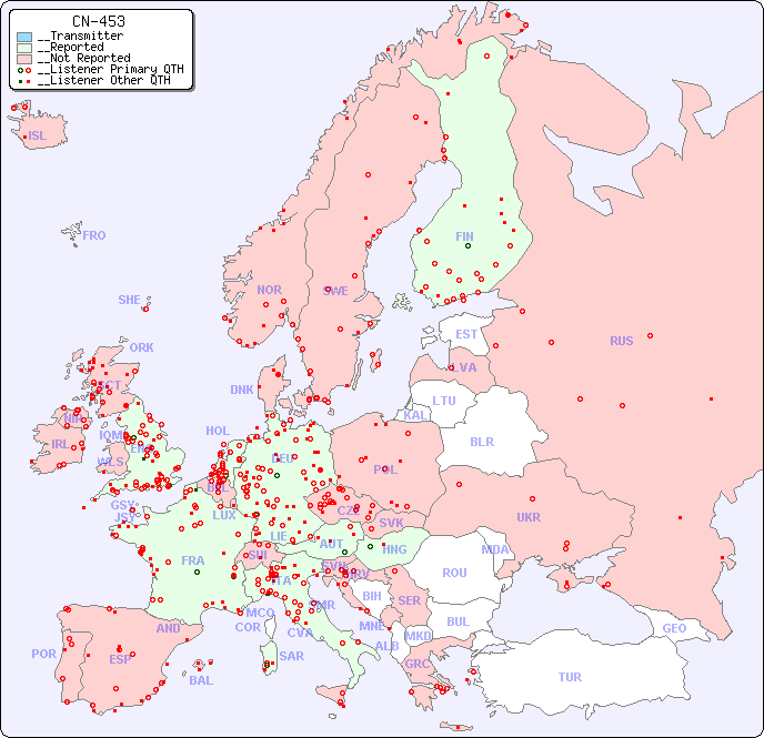 __European Reception Map for CN-453
