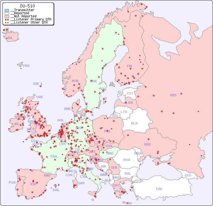 __European Reception Map for DU-510