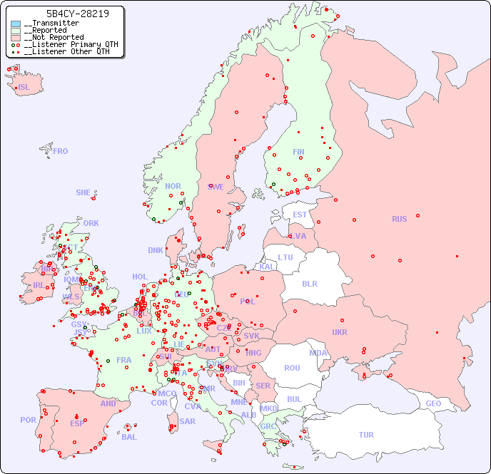 __European Reception Map for 5B4CY-28219
