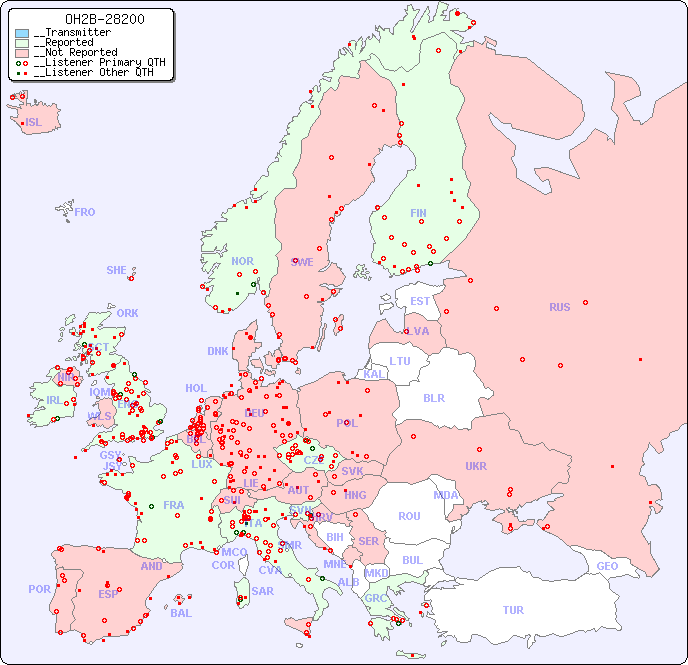 __European Reception Map for OH2B-28200