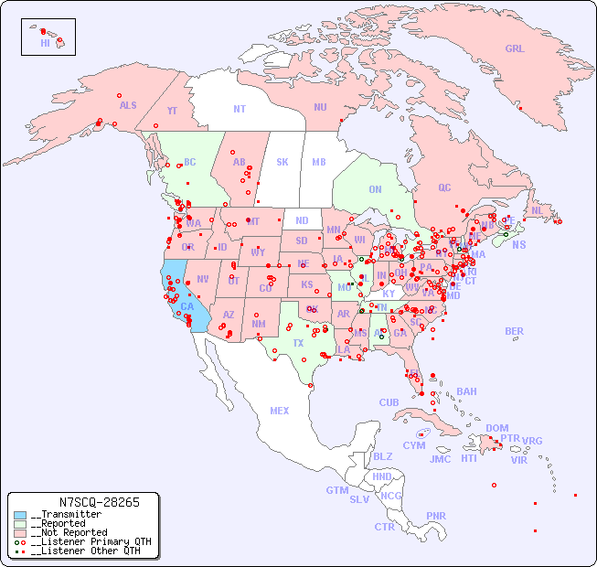 __North American Reception Map for N7SCQ-28265