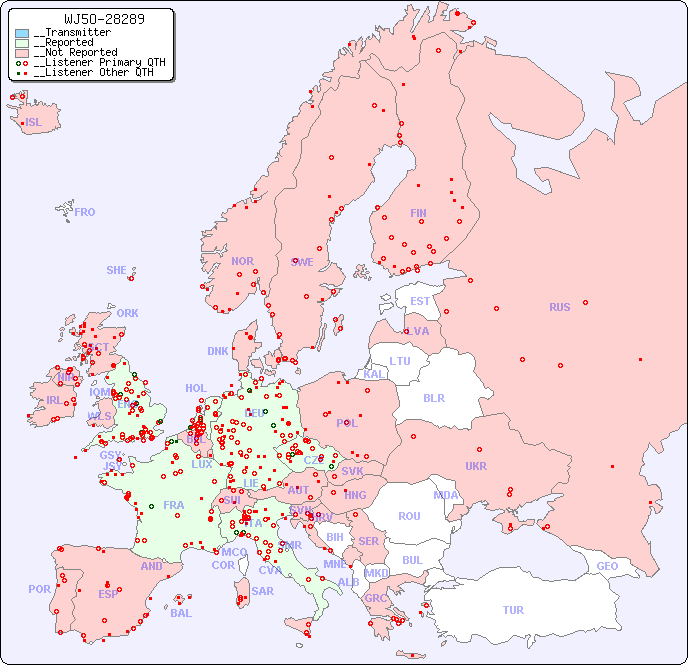 __European Reception Map for WJ5O-28289