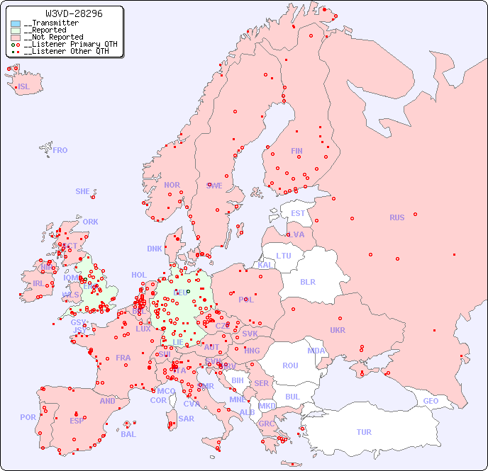 __European Reception Map for W3VD-28296