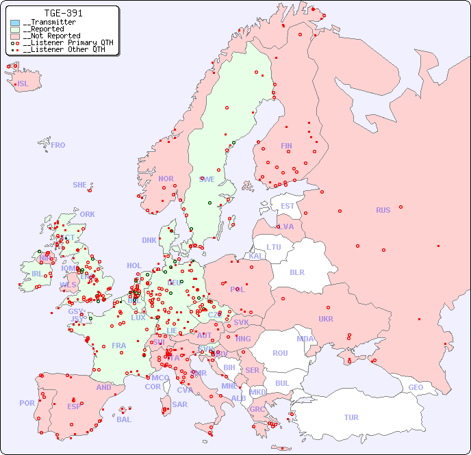 __European Reception Map for TGE-391