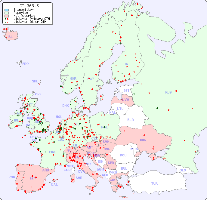 __European Reception Map for CT-363.5