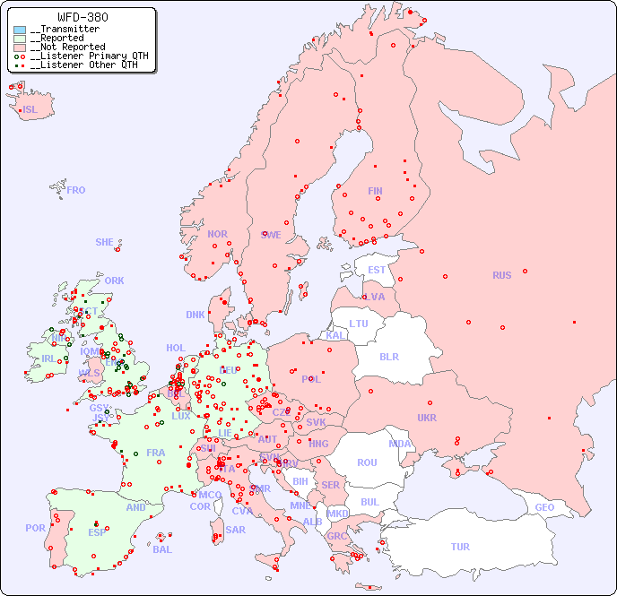 __European Reception Map for WFD-380