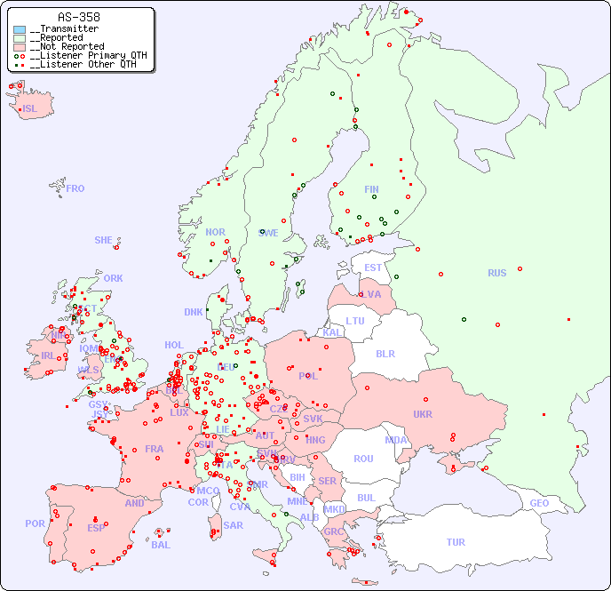 __European Reception Map for AS-358