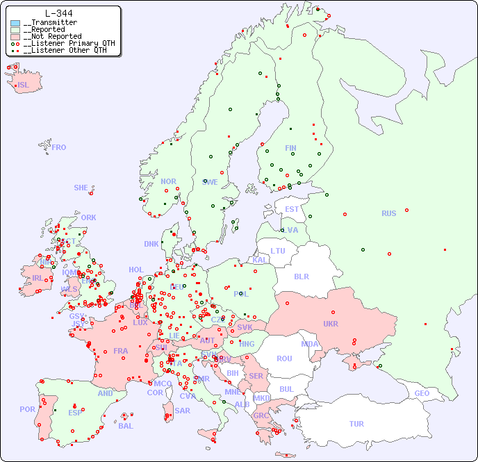 __European Reception Map for L-344