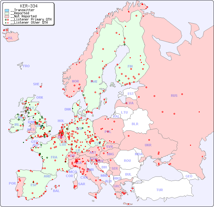 __European Reception Map for KER-334