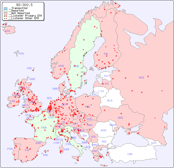 __European Reception Map for BS-300.5