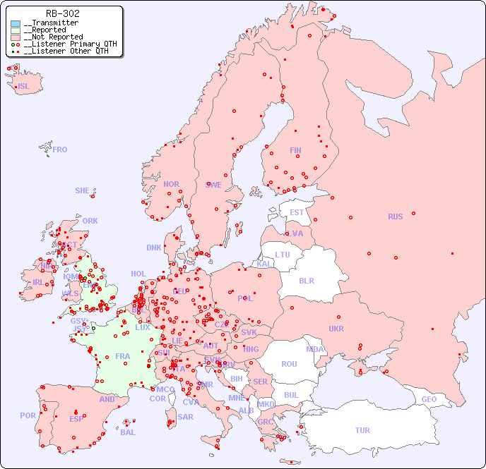 __European Reception Map for RB-302