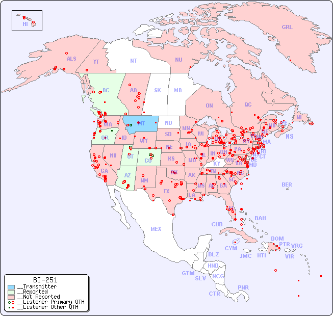 __North American Reception Map for BI-251