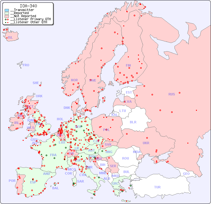 __European Reception Map for IOA-340