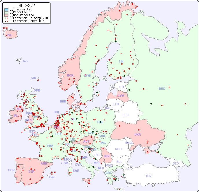 __European Reception Map for BLC-377