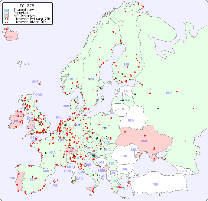 __European Reception Map for TA-378