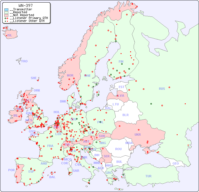 __European Reception Map for WN-397