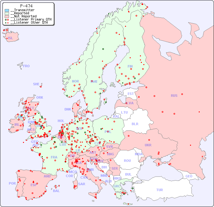 __European Reception Map for P-474