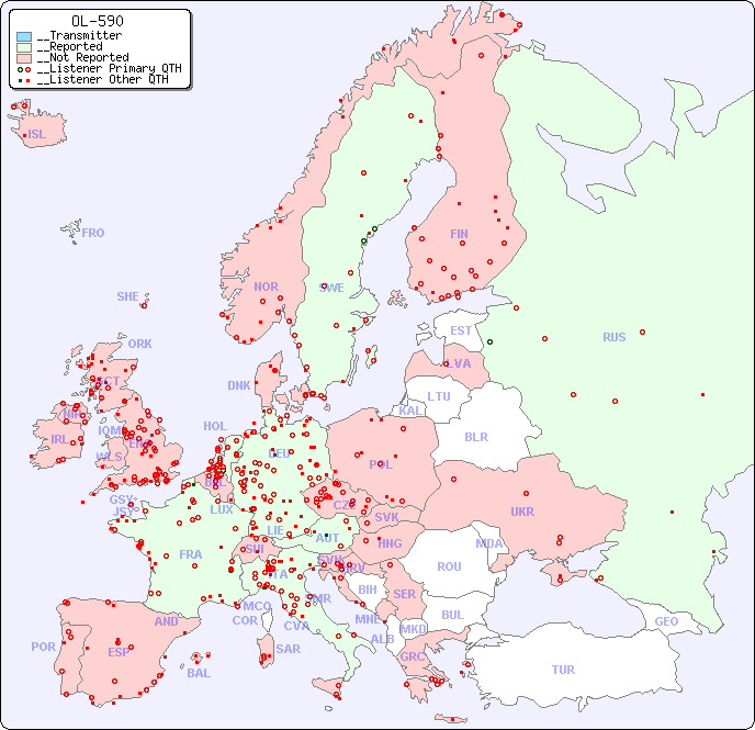 __European Reception Map for OL-590