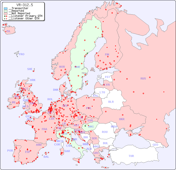 __European Reception Map for VR-312.5