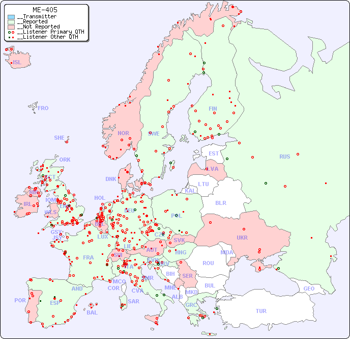 __European Reception Map for ME-405