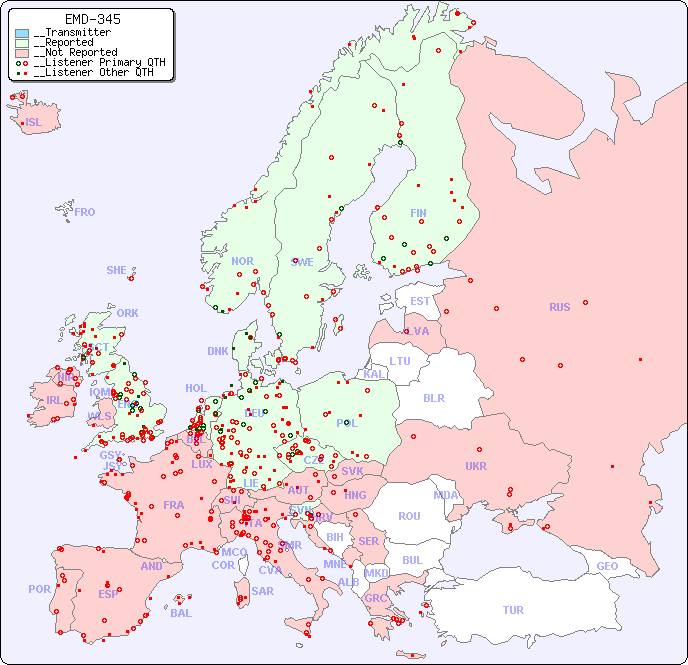__European Reception Map for EMD-345