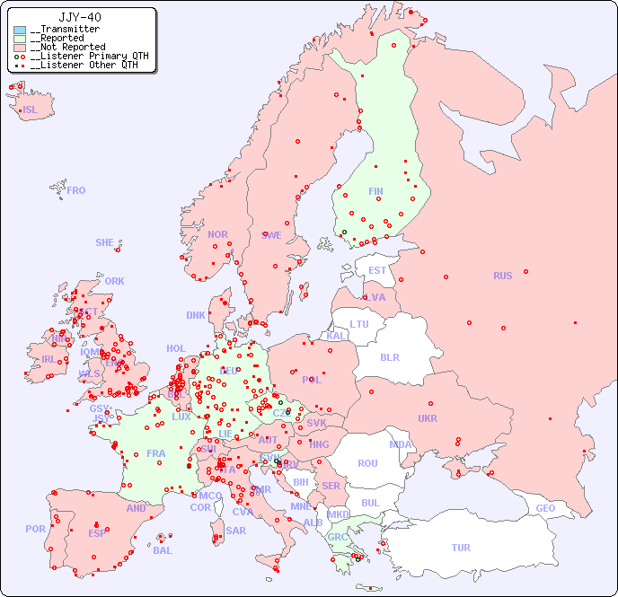__European Reception Map for JJY-40