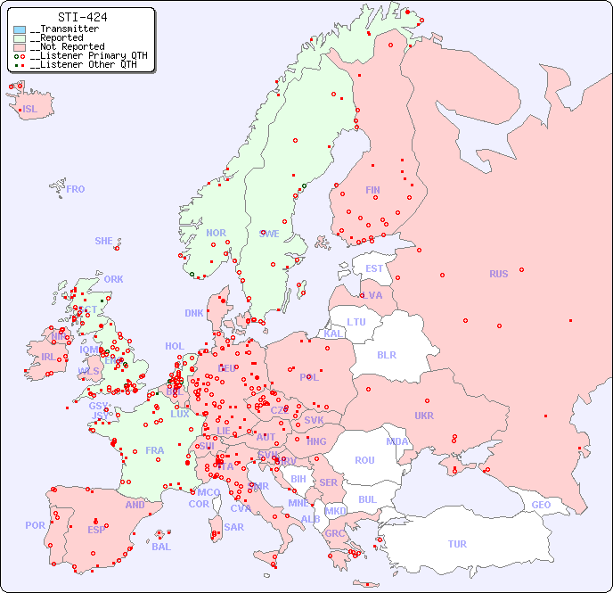 __European Reception Map for STI-424