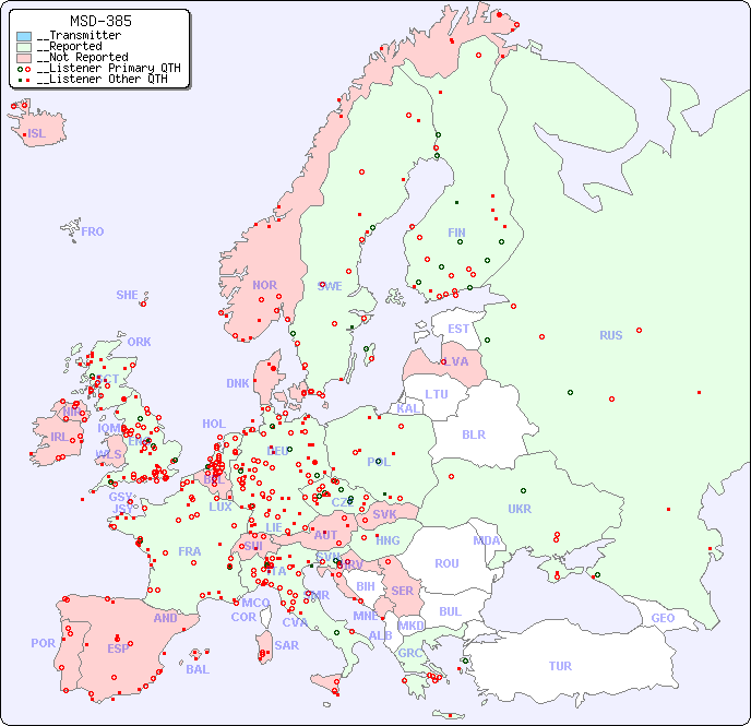 __European Reception Map for MSD-385