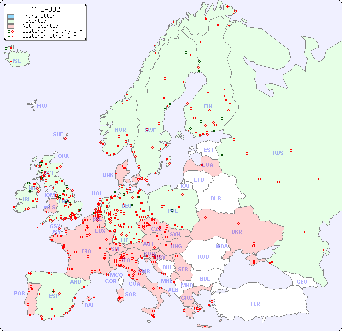 __European Reception Map for YTE-332