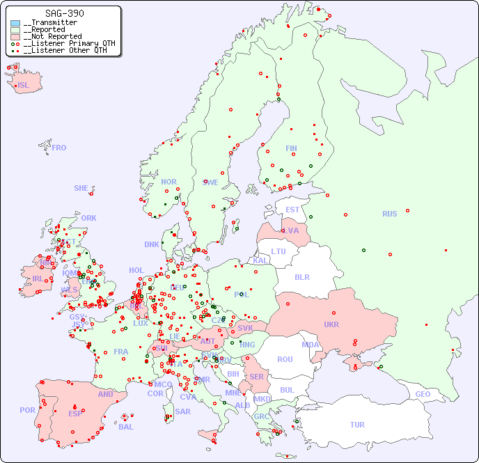 __European Reception Map for SAG-390