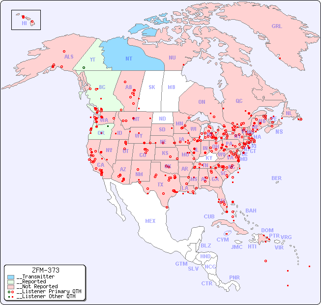 __North American Reception Map for ZFM-373